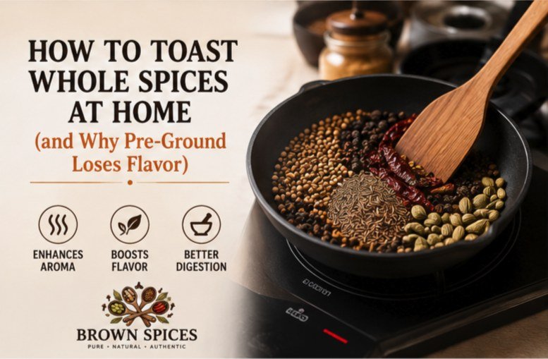 How to Toast Whole Spices at Home — and Why Pre-Ground Spices Lose Flavor