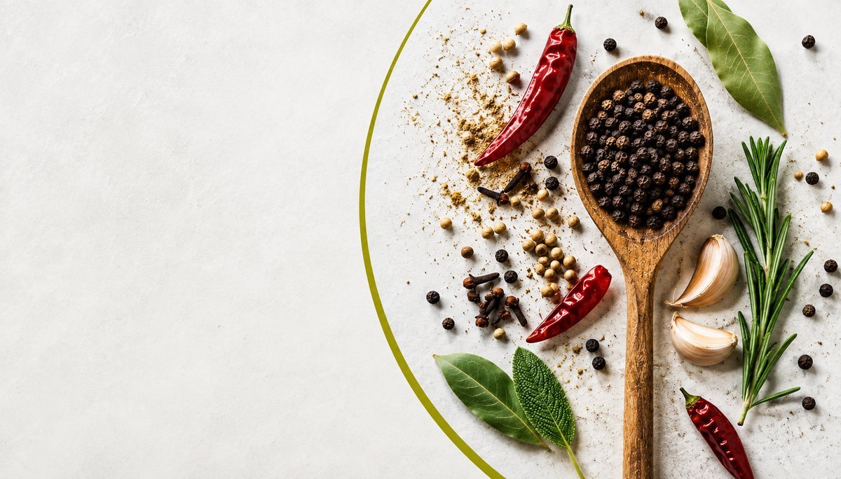 Whole spices, herbs and aromatics